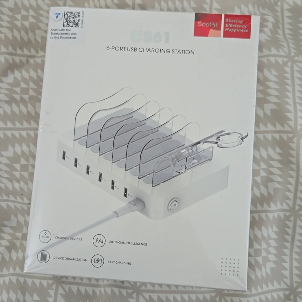 NEW Multi-Device Charging Station with White Finish